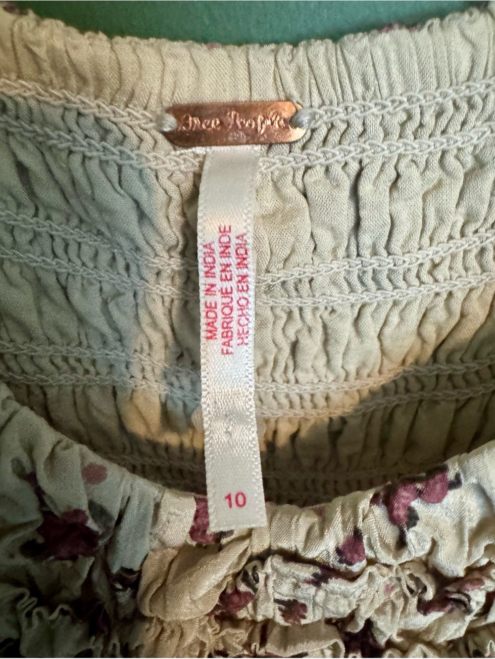 Like New Free People Bali Juniper Floral Maxi Dress - Picture 7 of 9